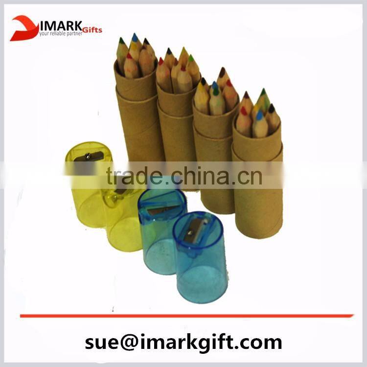 Natural wooden pencil with 12 colors /high quality long color pencil