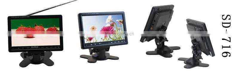 Stand Alone 7 inch Car LCD TV Monitor With USB
