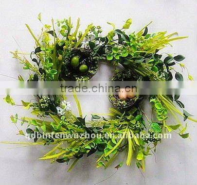 Decorative Artificial Flowers with green eggs for Indoor decoration