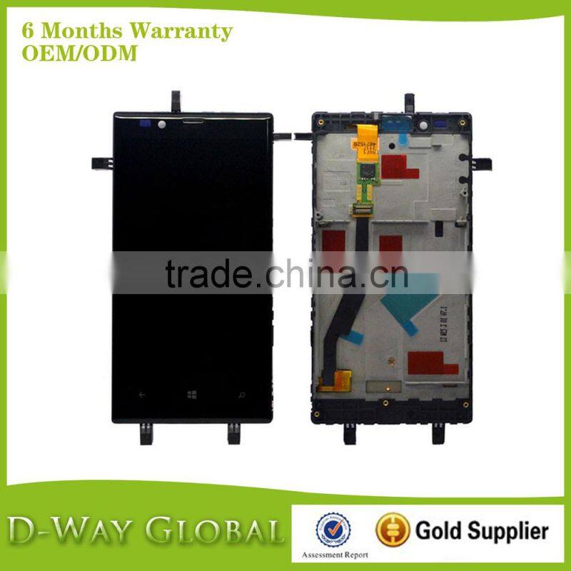 Quick Delivery Replacement touch digitizer replacement lcd screen with frame for Nokia Lumia 720