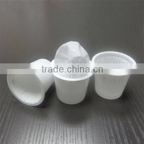 100% biodegradable PLA nature color coffee filter for keuring machine
