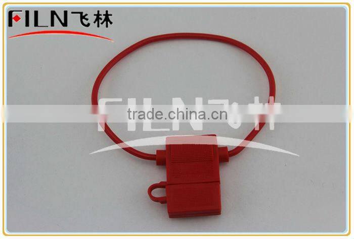 red rubber 20A in-line car fuse holder 250VAC