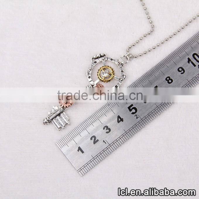 Key shaped designer necklace, wholesale steampunk vintage necklace