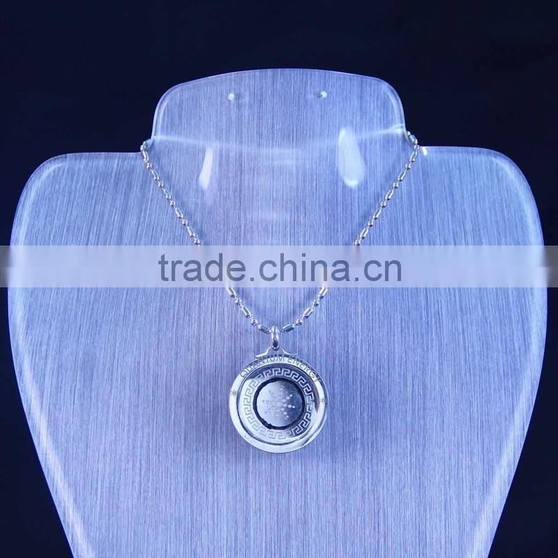 Wholesale 18k gold color meaningful crystal pendant necklace