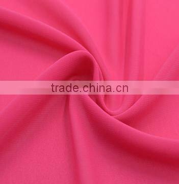 Shengze manufacture supply pearl chiffon fabric/75d polyester plain chiffon fabric for dress