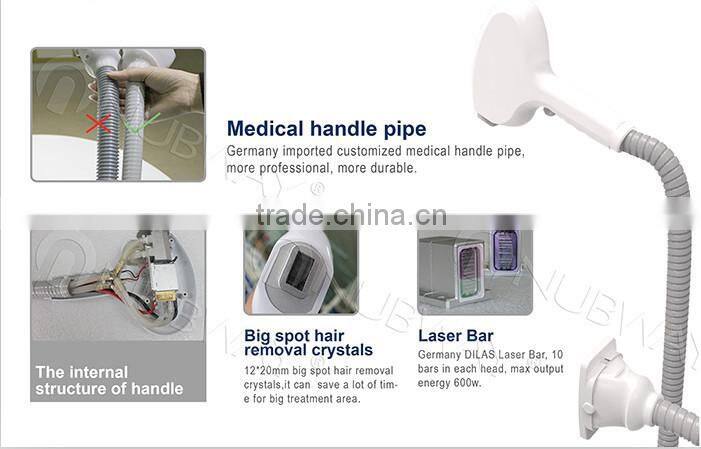 nubway medical high energy 808nm cooling diode laser 20w for fast hair removal beauty machine & instrument with fda