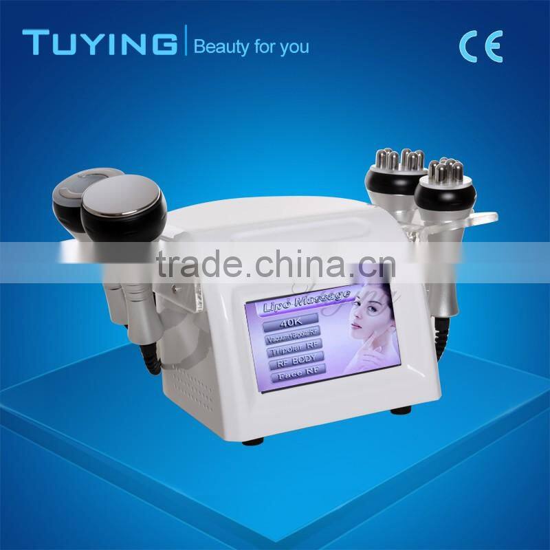 Factory wholesale 5 in 1 vacuum ultrasonic cavitation massager slimming machine with CE