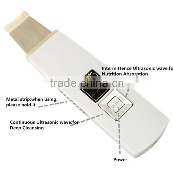Rechargeable Ultrasonic Skin Scrubber Beauty Machine for Home use