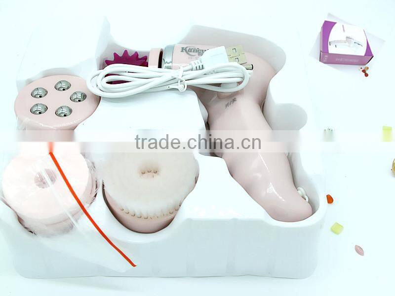 4 in1 Electric Smoothing Body Face Skin Care Beauty Massager Cleansing US Seller