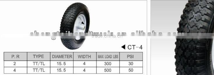 4.80/4.00-8 wheelbarrow wheel tire lawn garden cart tubeless pneumatic