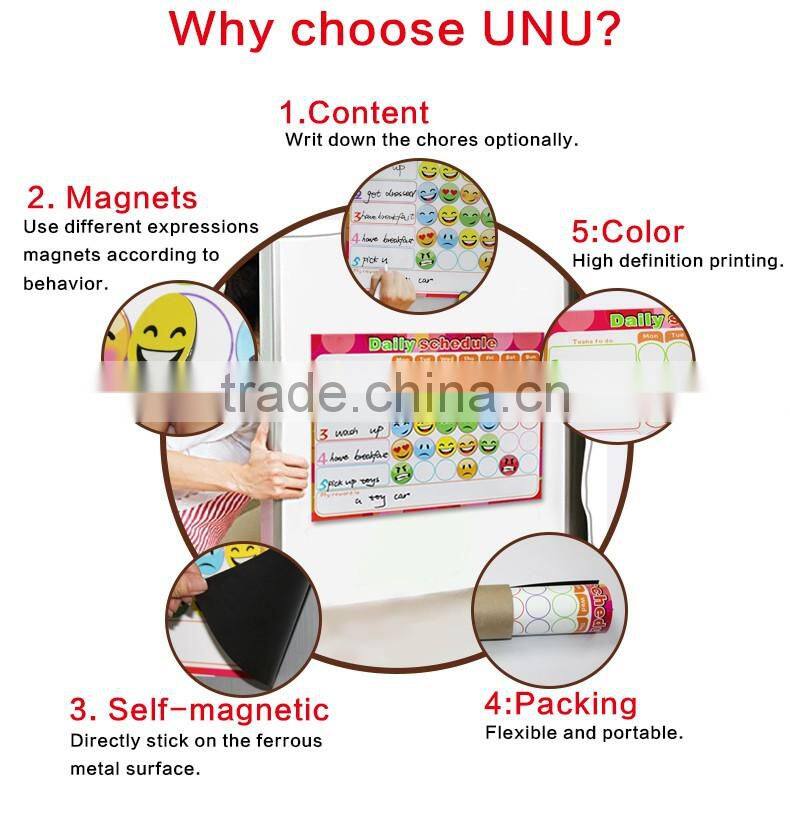 custom magnetic weekly planner fridge magnetic board to-do list kids chores chart