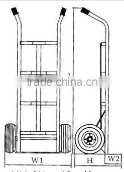 Two wheel Aluminium Shopping Trolley