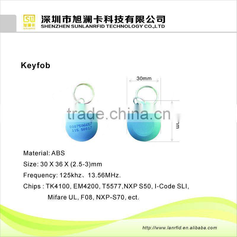 Eec-friendly RFID ABS Keyfob for cashless vending