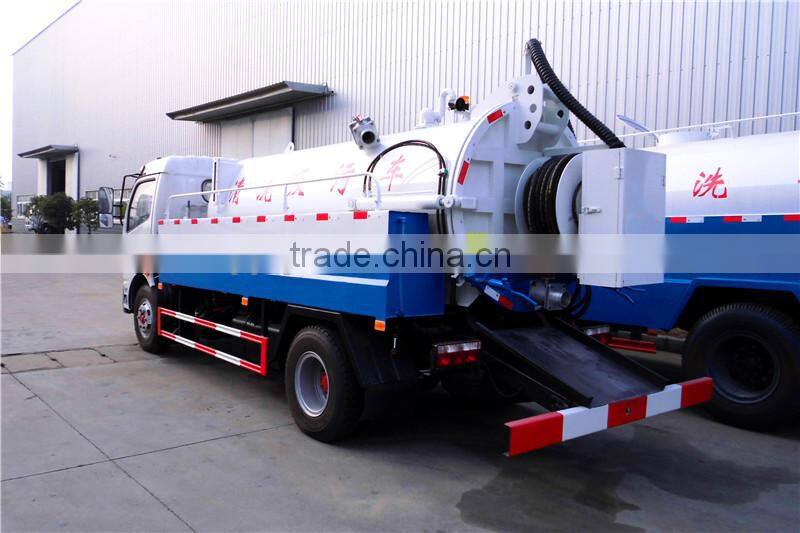 Good quality 5cbm 4X2 sewage vacuum sewer cleaning truck
