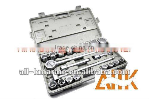 Socket Wrench Set, 17pcs, Squre Drive,Sockets 8-32