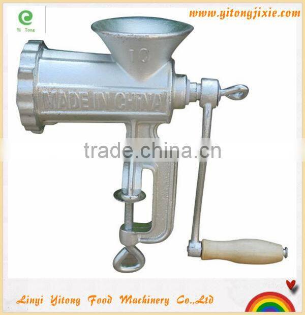 Cheap Price China factory manufacturer home use manual meat grinder with wheel