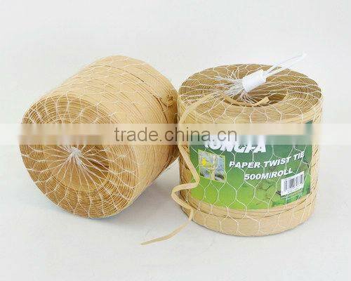 500m Craft Paper Twist Tie With Plastic Net Bag