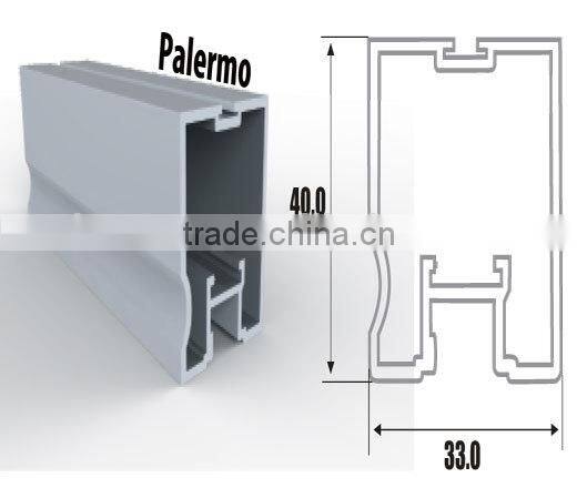 Plastic UPVC profile for door and window frames