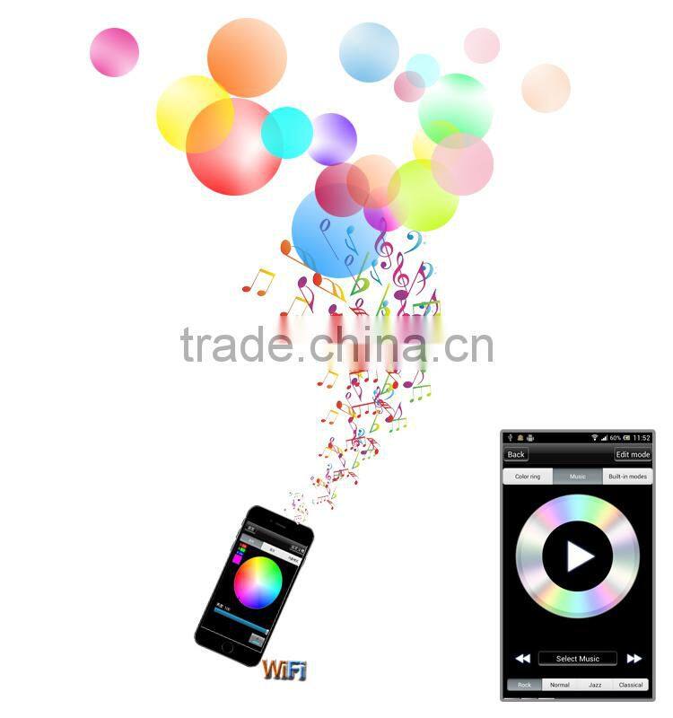 2017 hot selling smart LED bulb wifi control the color and on-off via APP, make your life more intelligent