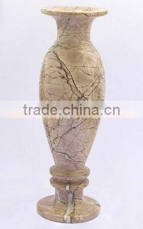 BEAUTIFUL MARINA PINK MARBLE FLOWER VASES