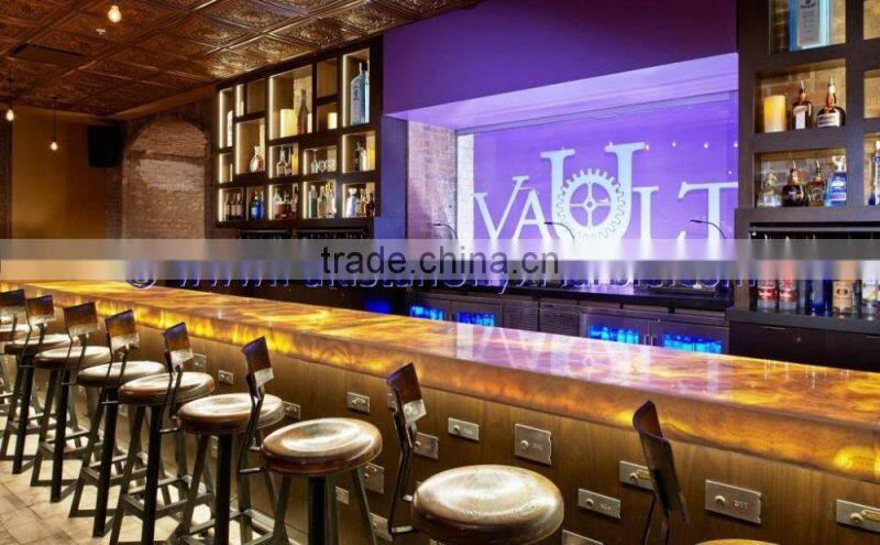 Professional Factory BACKLIT ONYX COUNTERTOPS FOR BAR RECEPTIONS
