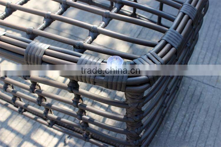 Round rattan sofa wintech wicker furniture