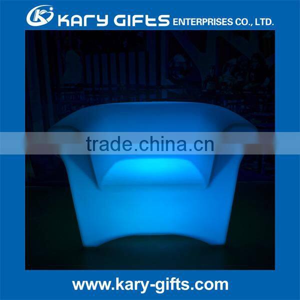 DMX Lighting Light Up Sofa/DMX Wireless Outdoor Plastic Sofa