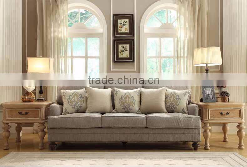 Original wood color solid wood hand carved four legs square side table with drawer