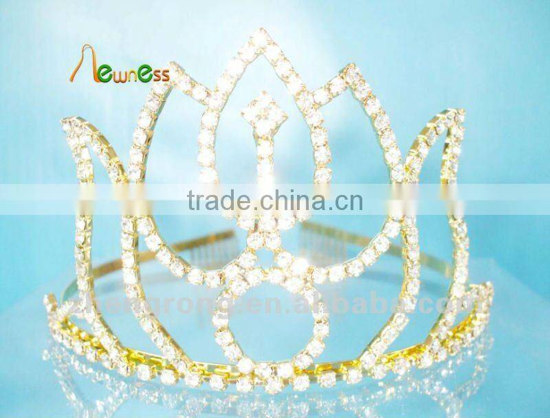 2012 fashion Rhinestone Wedding decorative crown