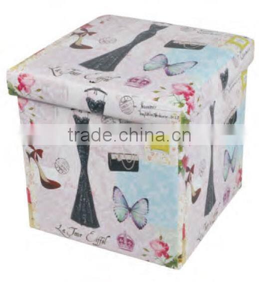 Hot Sale Latest Design PVC Printing Small Ottomans