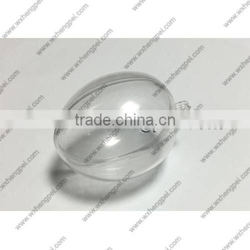 Cleverish portable cute transparent ellipse plastic storage jewelry wedding box kit