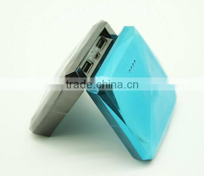 diamond shape portable power bank 7800mAh for smartphone
