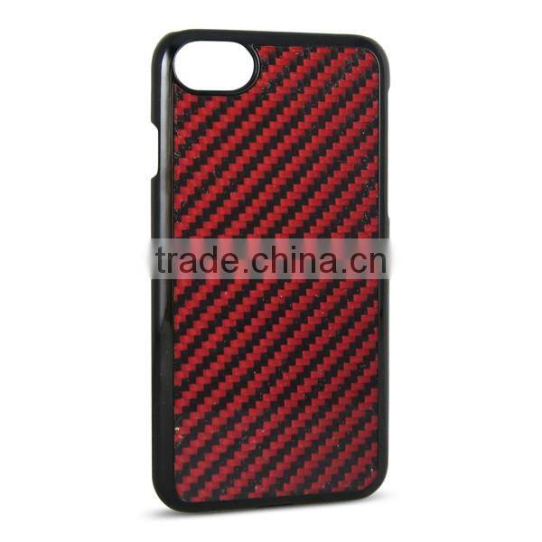 Best selling red carbon fiber mobile phone case back cover for iPhone7