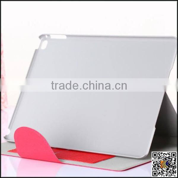 Flip Leather skin cover wallet leather Case with stand for ipad 6, flip case