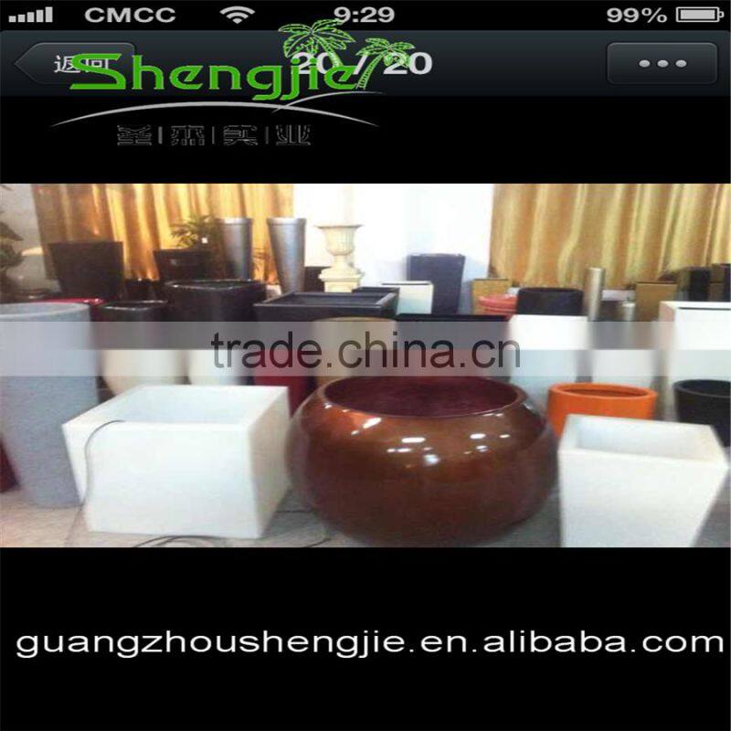 SJLJ013325 Guangdong Supplier wholesale fiberglass pot / garden pot / quality pot