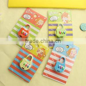 Wholesale stock small order Animal Mini Metal Travel Suitcase Lock