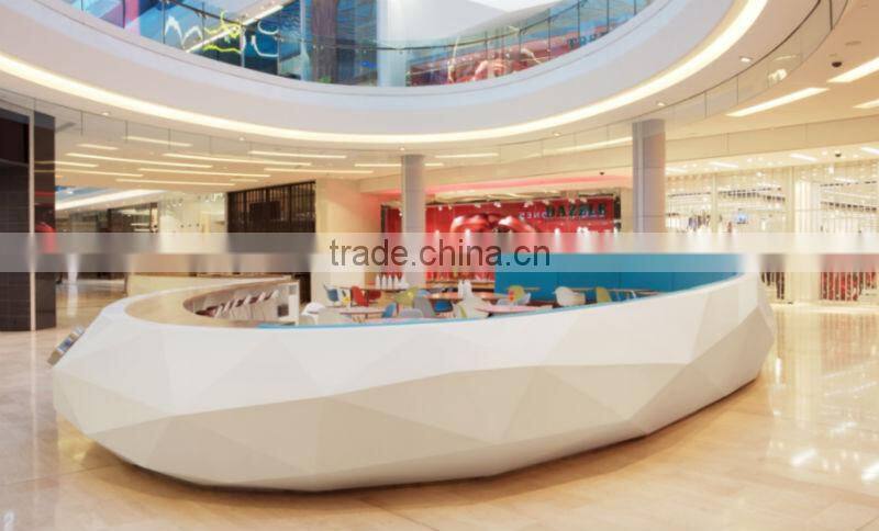 Corian made coffee kiosk for mall