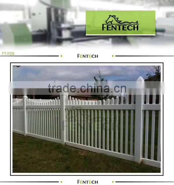 Fentech hot sale cheap UPVC Picket Fence