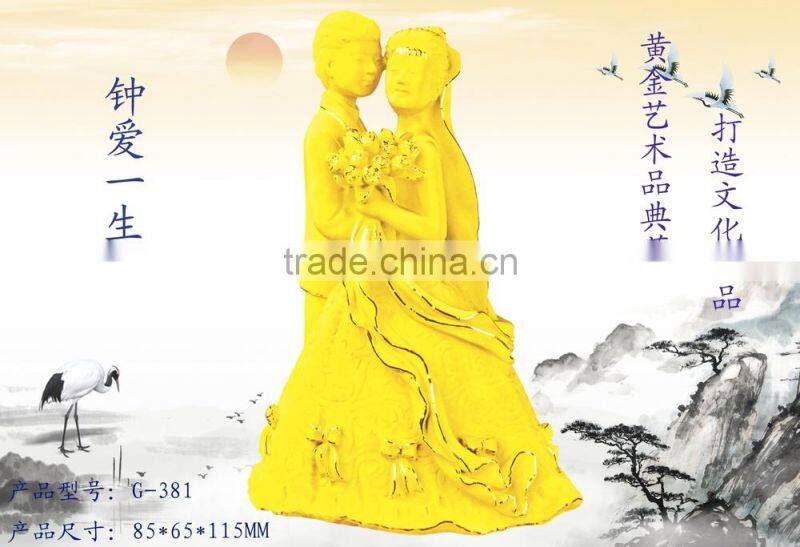 24k gold plated wedding gift for lovers