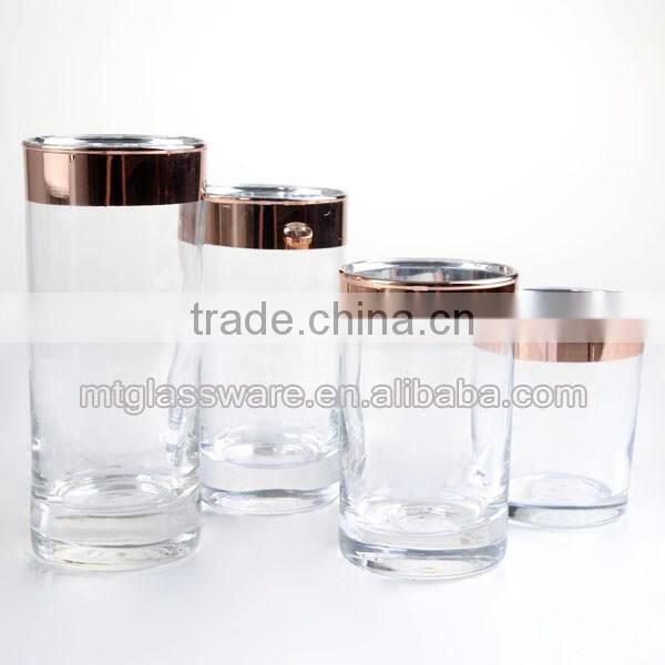 high quality 3geometric figure water glass set drinking set dinner set