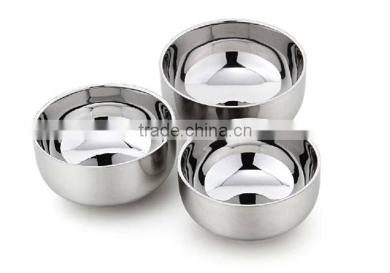 stainless steel double-layers Korea-style bowl