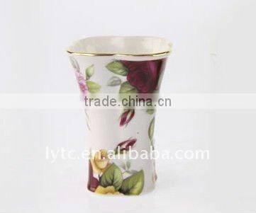 4pcs flower design Ceramic bathroom set