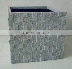 fiberglass flower pot cube gardening flower planters