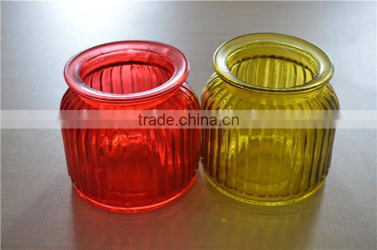 tea light holders vintage decor craft candle holder red colored