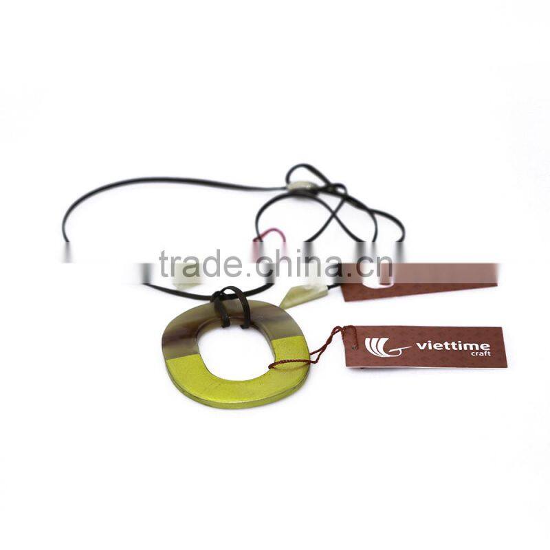 Fashionable Horn Pendant necklaces jewelry made from natural horn in Vietnam