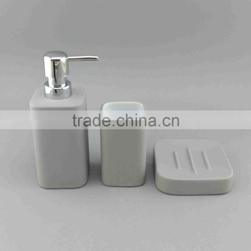 New products ceramic bathroom products with silver electroplated
