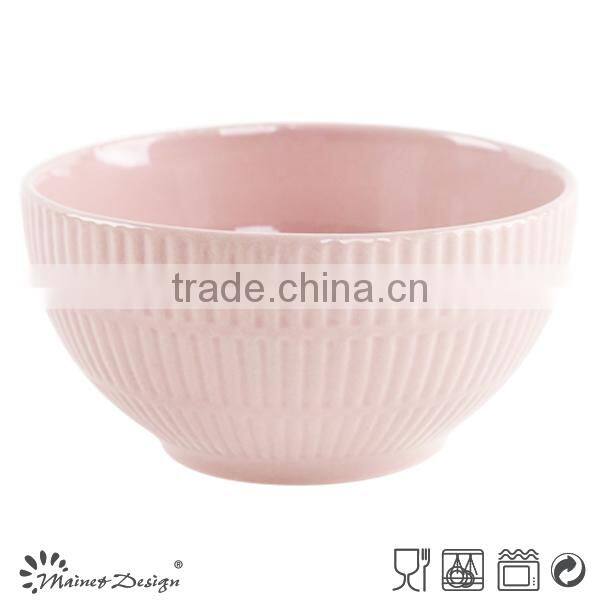 ceramic crockery stoneware emboss dinnerware bulk bowl