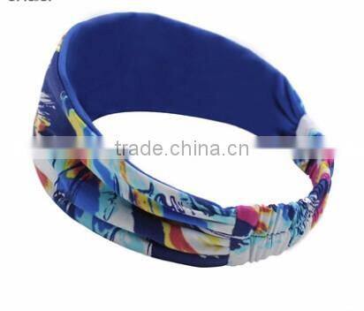 High quality fashion good comfortable absorption Yoga hair band sports hair band