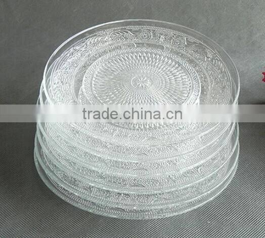 High quality transparent glass fruit plate