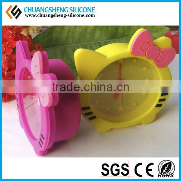 Candy color kids favourite silicone alarm clock